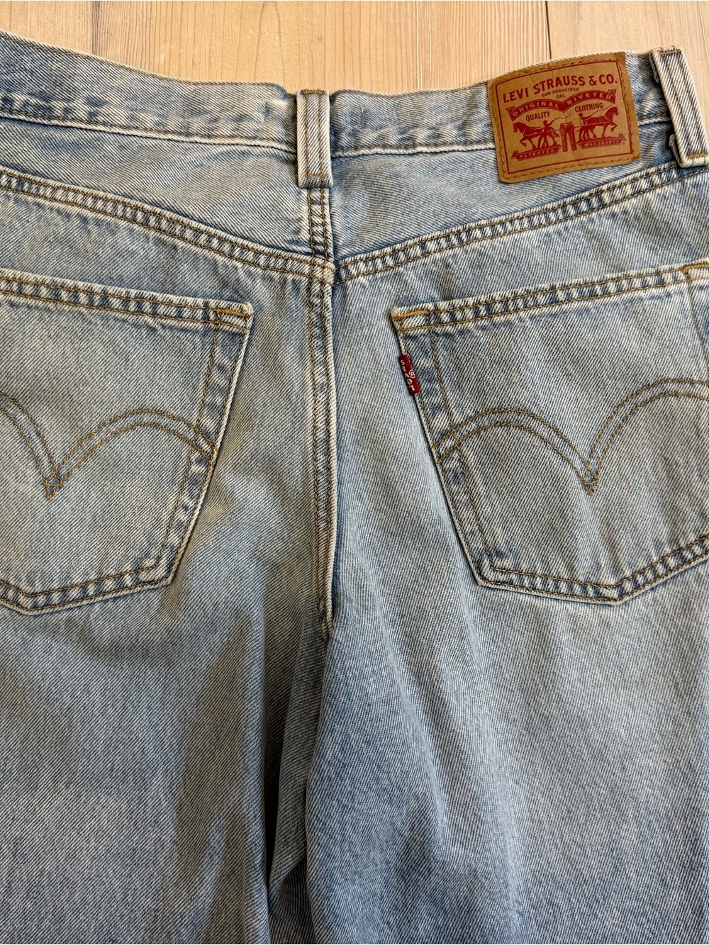 Levi's Blue High-Rise ‘94 baggy Wide-Leg Jeans - 28 x 31 - Picture 5 of 9
